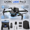 Квадрокоптер LYZRC L800 Pro 2 — дрон з 4K HD камерою, 3-осьовим підвісом, GPS, FPV, БК двигунами, лазерним уникненням перешкод, до 26 хвилин польоту, дальністю до 1200 м